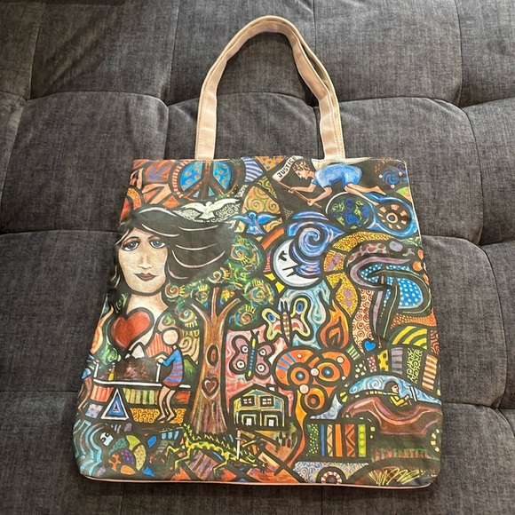 Canvas Tote Bag By Daniel Cascardo Art True Religion - Picture 1 of 2